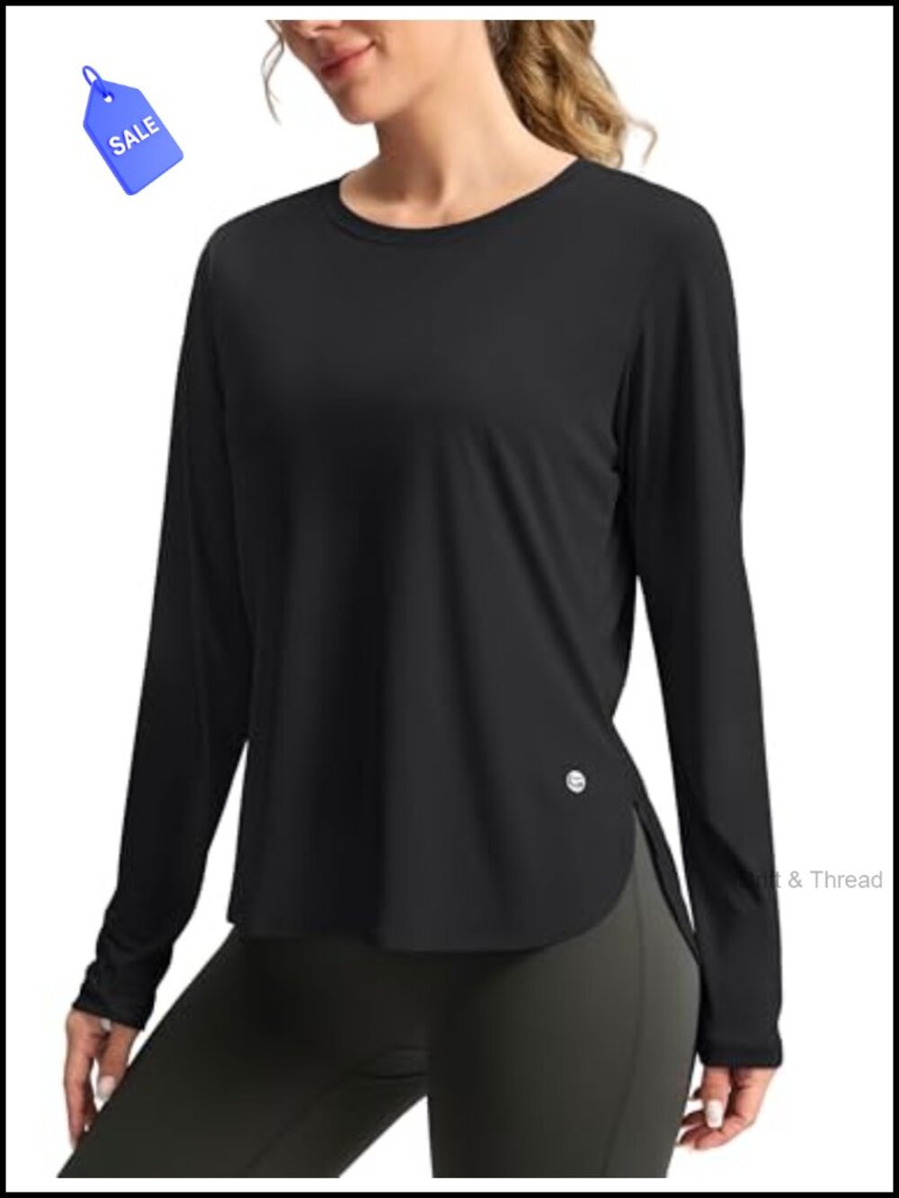 Women's UPF 50+ Sun Shirt Long Sleeve Workout Hiking Top Quick Dry